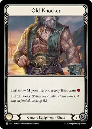 Image for Old Knocker (Treasure) (SEA182) (High Seas) - Flesh and Blood TCG