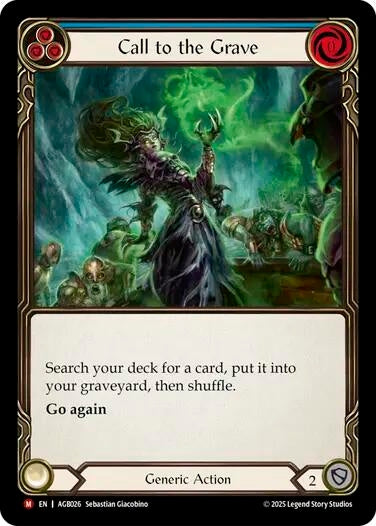 Image for Call to the Grave (AGB026) (Armory Deck: Gravy Bones) - Flesh and Blood TCG