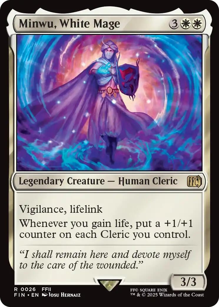 Image for Minwu, White Mage (26) (FINAL FANTASY) - Magic: The Gathering