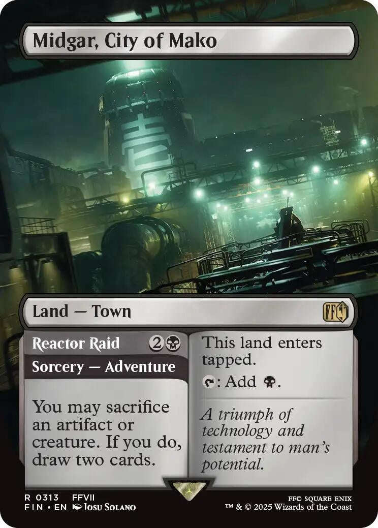 Image for Midgar, City of Mako (Borderless) (313) (FINAL FANTASY) - Magic: The Gathering