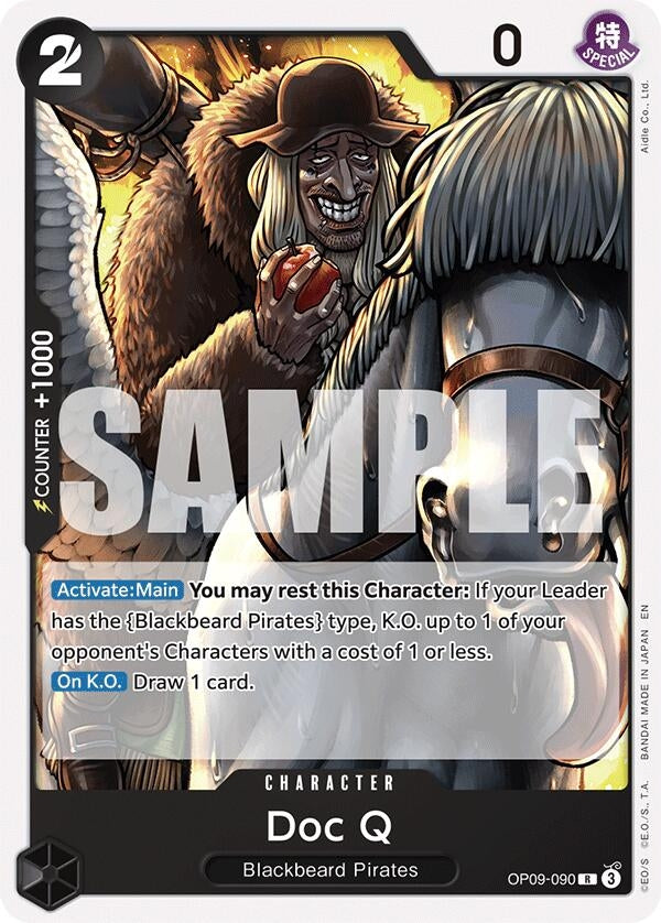 Image for Doc Q (Reprint) (OP09-090) (Starter Deck 27: BLACK Marshall.D.Teach) - One Piece Card Game
