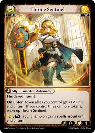 Throne Sentinel (203) (Mercurial Heart Alter Edition)