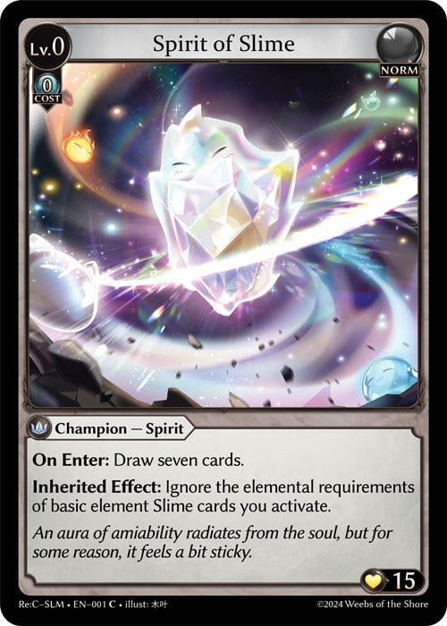 Image for Spirit of Slime (001) (Silvie, Slime Sovereign Re: Collection Lite) - Grand Archive TCG