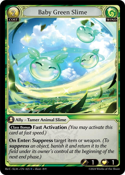 Image for Baby Green Slime (025) (Silvie, Slime Sovereign Re: Collection Lite) - Grand Archive TCG