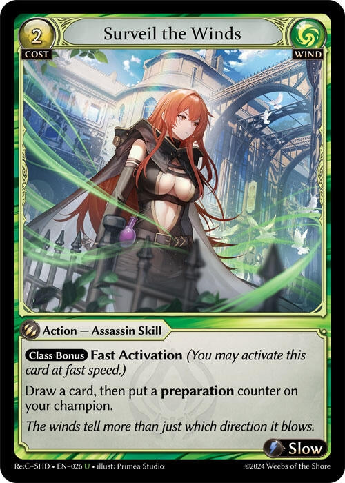 Image for Surveil the Winds (026) (Tristan, Shadowdancer Re:Collection Lite) - Grand Archive TCG
