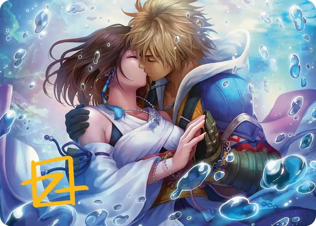 Image for Together Forever Art Card (Gold-Stamped Signature) (32) (Art Series: FINAL FANTASY) - Magic: The Gathering