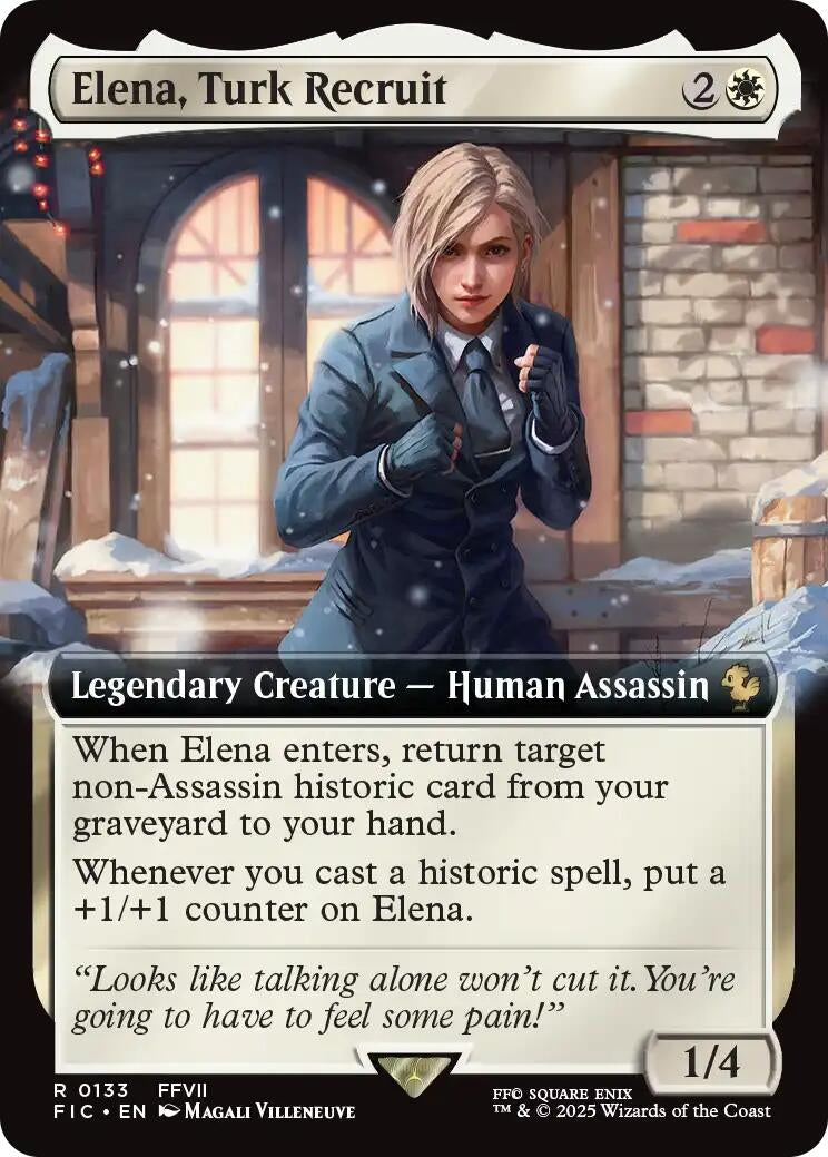 Elena, Turk Recruit (Extended Art) (133) (Commander: FINAL FANTASY)