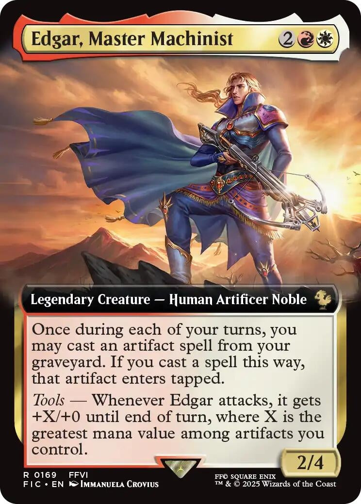 Edgar, Master Machinist (Extended Art) (169) (Commander: FINAL FANTASY)