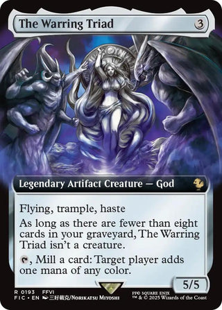 Image for The Warring Triad (Extended Art) (193) (Commander: FINAL FANTASY) - Magic: The Gathering
