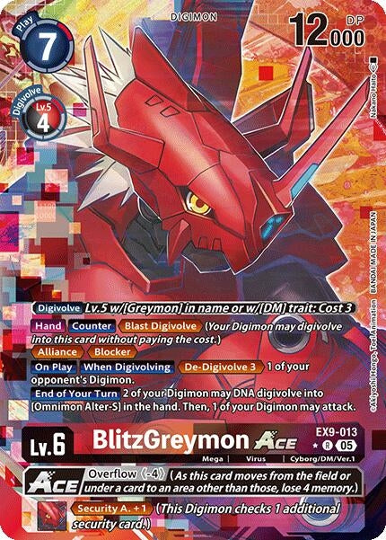 BlitzGreymon ACE (Alternate Art) (EX9-013 R) (Versus Monsters)