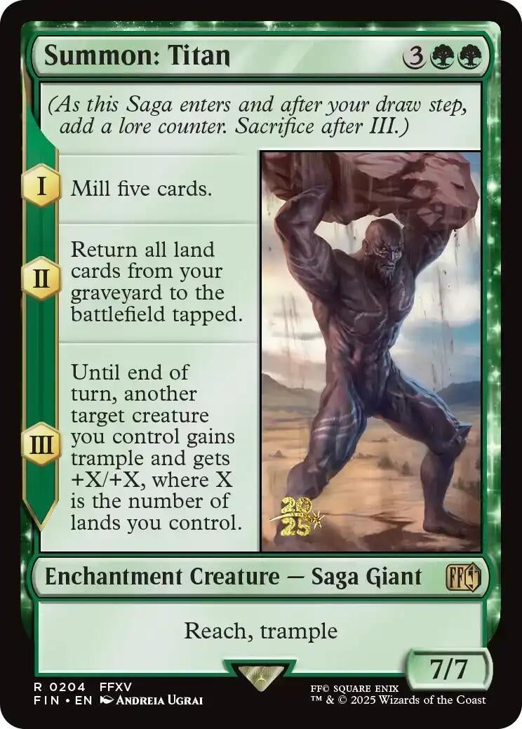 Image for Summon: Titan (204) (Prerelease Cards) - Magic: The Gathering
