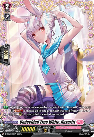 Image for Undecided True White, Haseritt (D-PR/600EN) (D Promo Cards) - Cardfight Vanguard