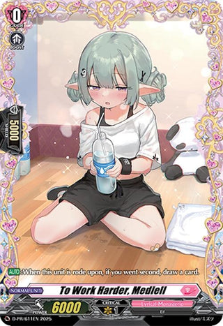 Image for To Work Harder, Mediell (D-PR/611EN) (D Promo Cards) - Cardfight Vanguard