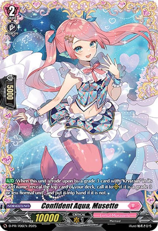 Image for Confident Aqua, Musette (D-PR/706EN) (D Promo Cards) - Cardfight Vanguard