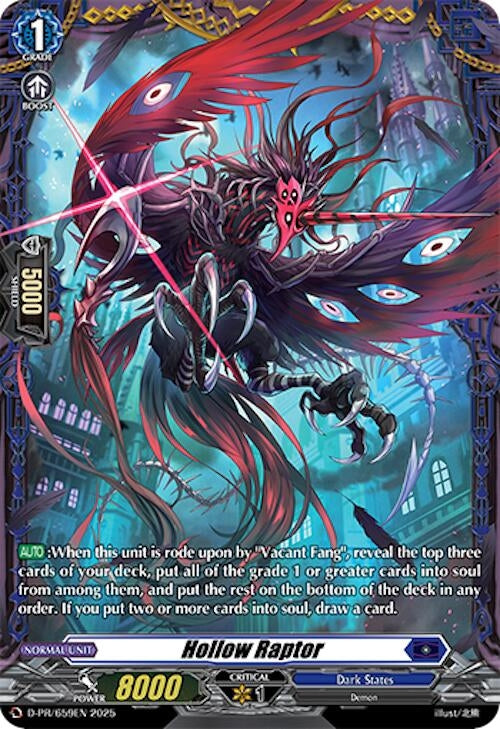 Image for Hollow Raptor (D-PR/659EN) (D Promo Cards) - Cardfight Vanguard