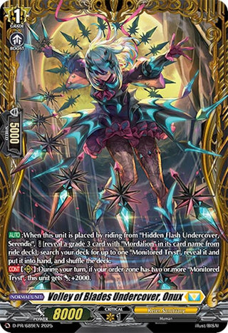 Image for Volley of Blades Undercover, Onux (D-PR/689EN) (D Promo Cards) - Cardfight Vanguard