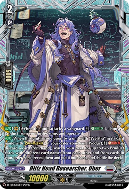 Image for Blitz Head Researcher, Uber (D-PR/666EN) (D Promo Cards) - Cardfight Vanguard