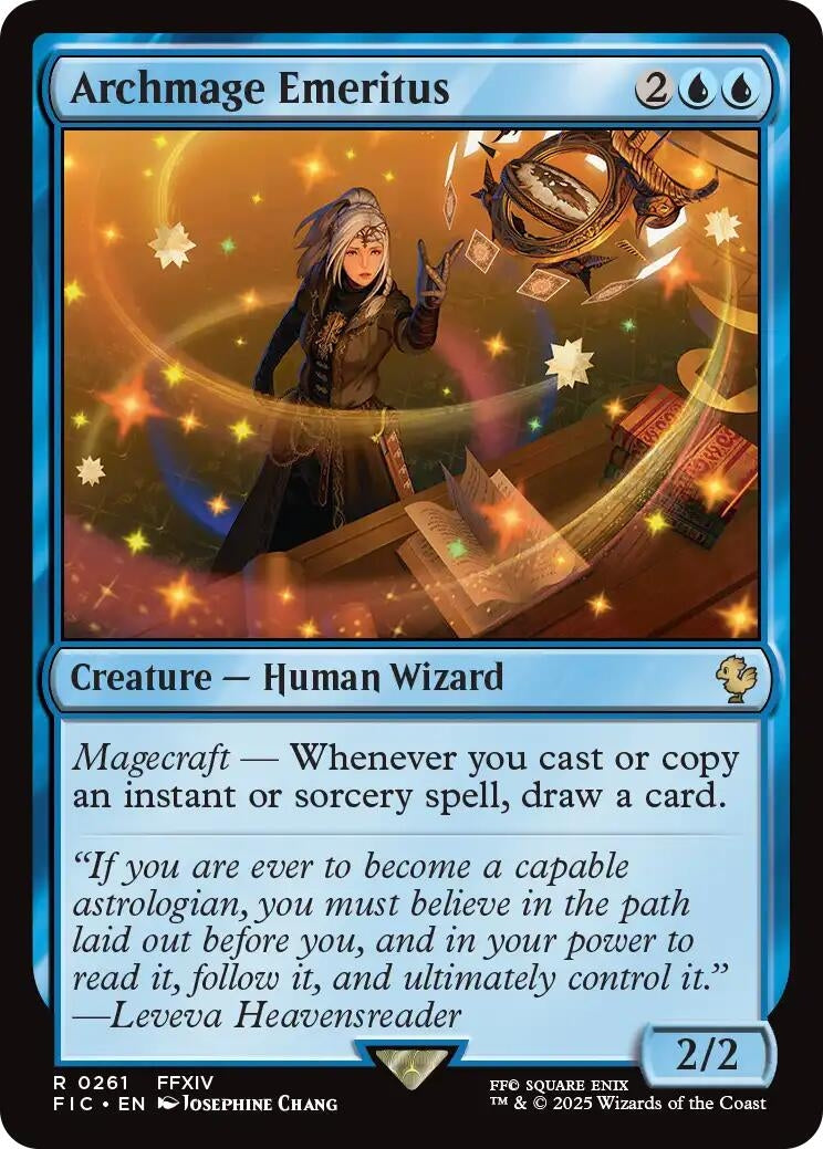 Image for Archmage Emeritus (Surge Foil) (261) (Commander: FINAL FANTASY) - Magic: The Gathering