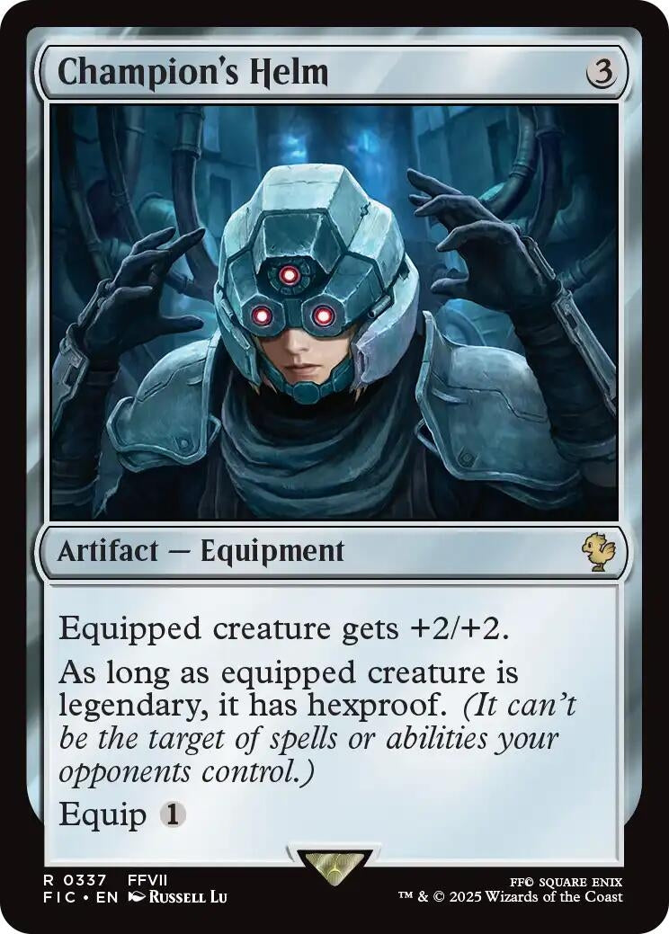 Image for Champion's Helm (Surge Foil) (337) (Commander: FINAL FANTASY) - Magic: The Gathering
