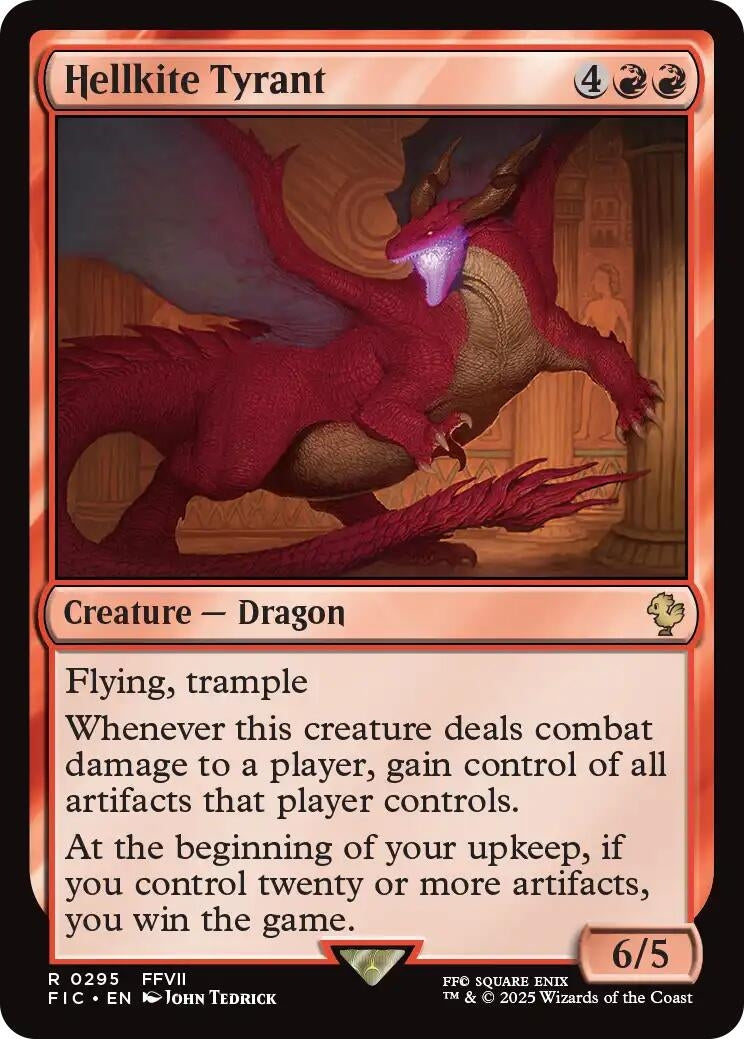Image for Hellkite Tyrant (Surge Foil) (295) (Commander: FINAL FANTASY) - Magic: The Gathering