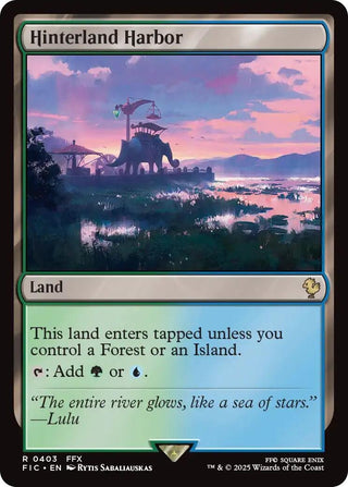 Image for Hinterland Harbor (Surge Foil) (403) (Commander: FINAL FANTASY) - Magic: The Gathering