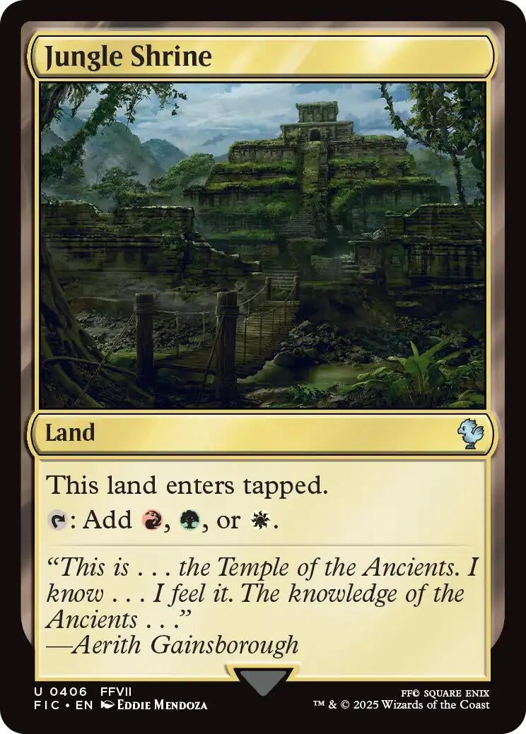 Image for Jungle Shrine (Surge Foil) (406) (Commander: FINAL FANTASY) - Magic: The Gathering