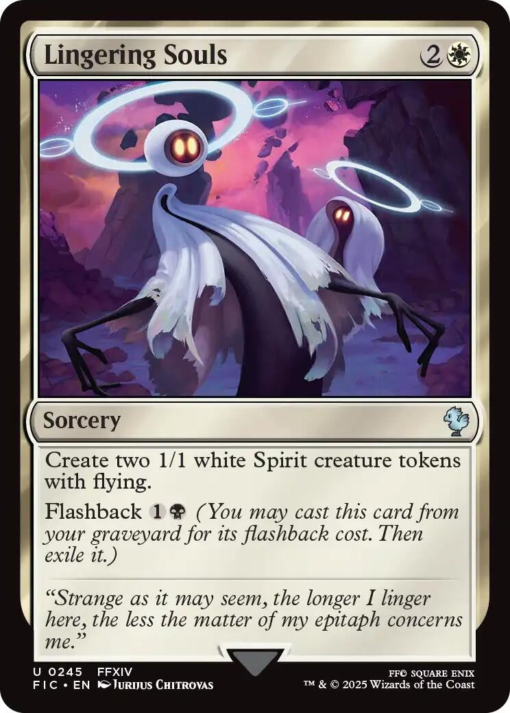 Image for Lingering Souls (Surge Foil) (245) (Commander: FINAL FANTASY) - Magic: The Gathering