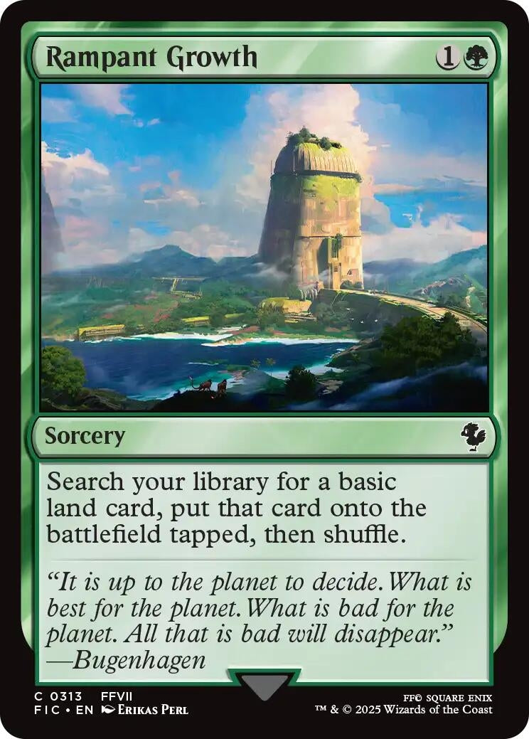 Image for Rampant Growth (Surge Foil) (313) (Commander: FINAL FANTASY) - Magic: The Gathering