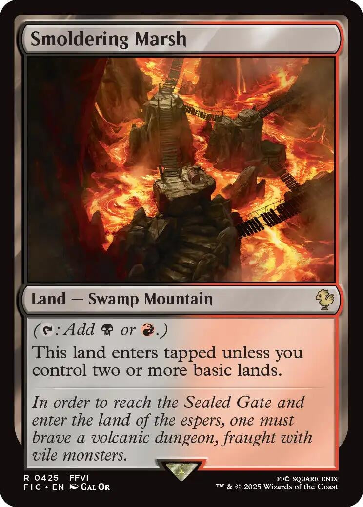 Smoldering Marsh (Surge Foil) (425) (Commander: FINAL FANTASY)
