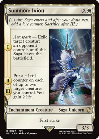 Image for Summon: Ixion (Surge Foil) (27) (Commander: FINAL FANTASY) - Magic: The Gathering