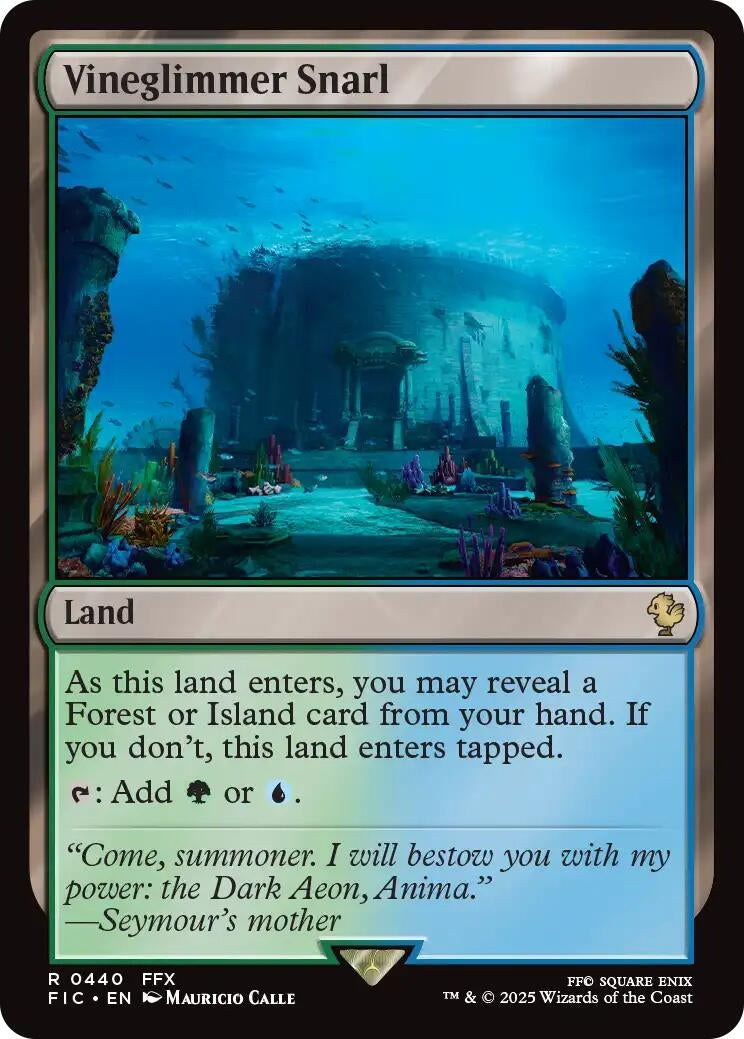 Image for Vineglimmer Snarl (Surge Foil) (440) (Commander: FINAL FANTASY) - Magic: The Gathering