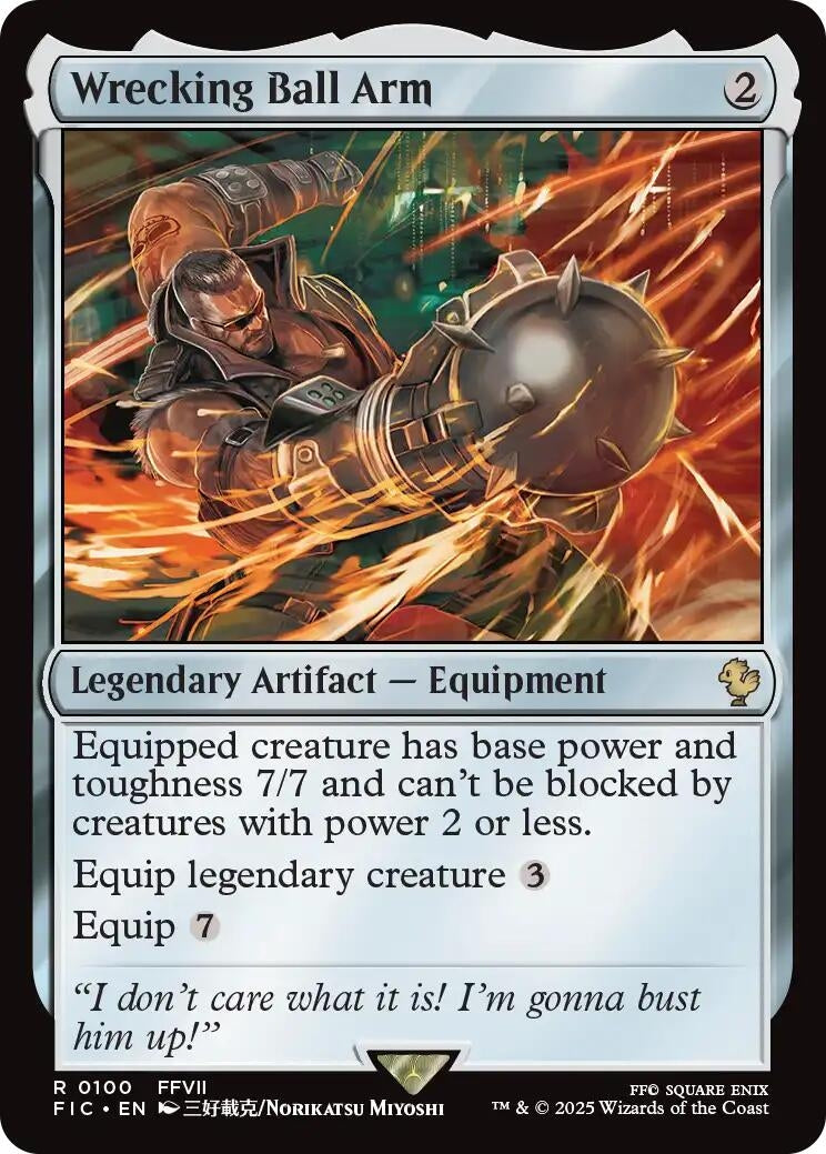 Image for Wrecking Ball Arm (Surge Foil) (100) (Commander: FINAL FANTASY) - Magic: The Gathering