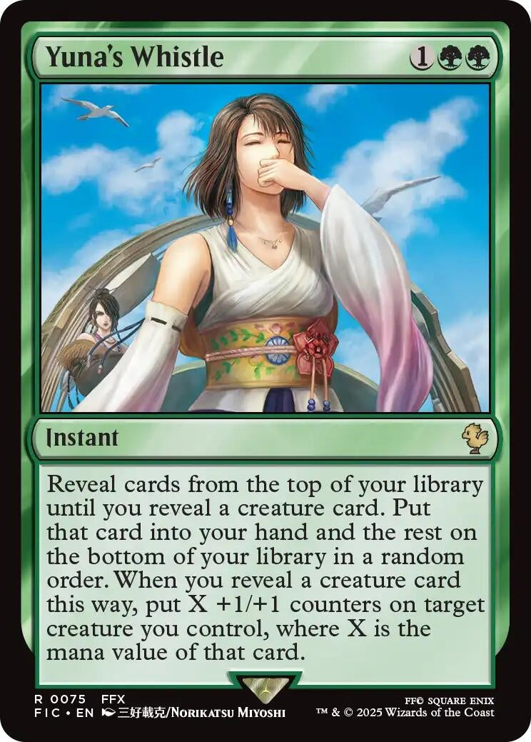 Image for Yuna's Whistle (Surge Foil) (75) (Commander: FINAL FANTASY) - Magic: The Gathering