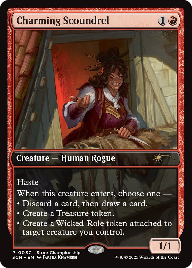 Image for Charming Scoundrel (37) (Game Day & Store Championship Promos) - Magic: The Gathering