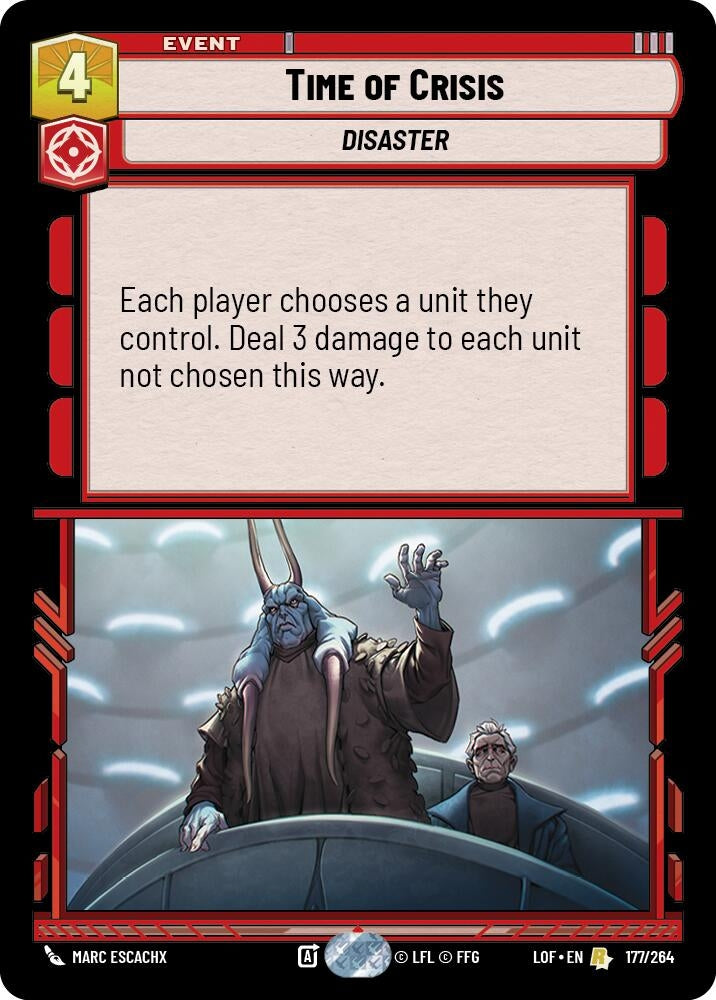 Image for Time of Crisis (177/264) (Legends of the Force) - Star Wars: Unlimited