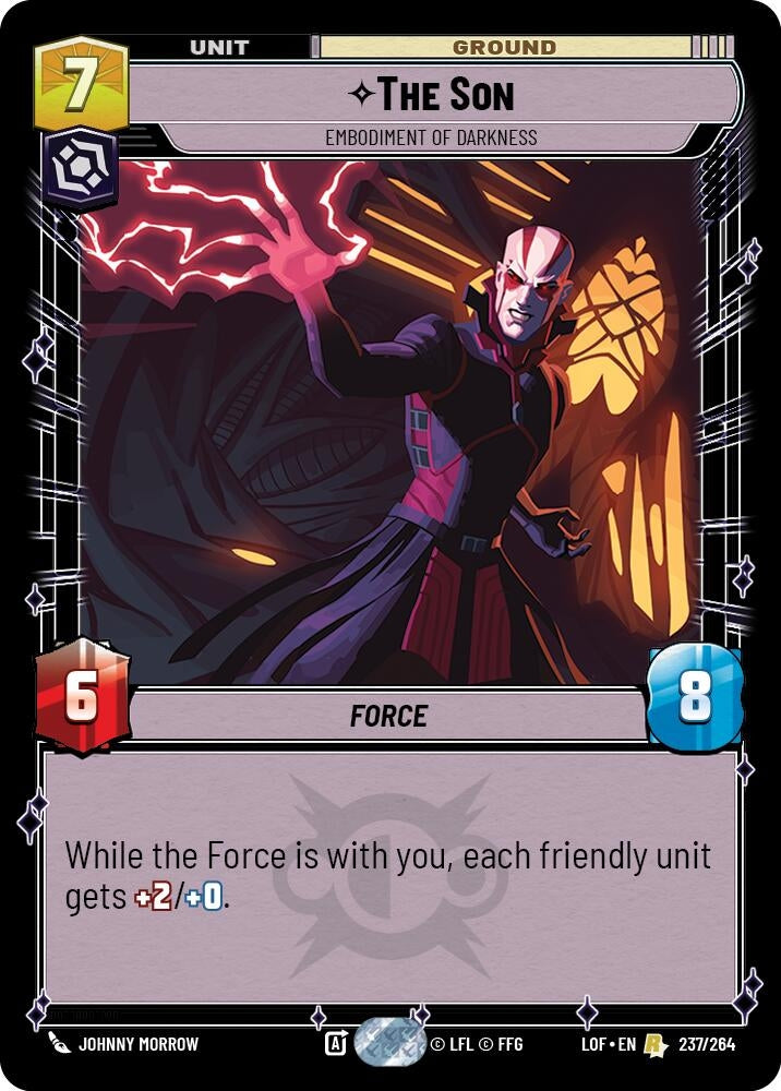 Image for The Son - Embodiment of Darkness (237/264) (Legends of the Force) - Star Wars: Unlimited