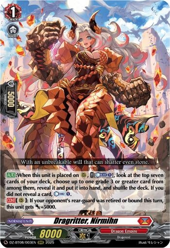 Image for Dragritter, Nirmihn (DZ-BT08/003EN) (DZ-BT08: Knights 0f Rebirth) - Cardfight Vanguard