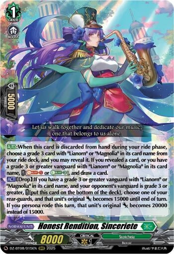 Image for Honest Rendition, Sinceriete (DZ-BT08/015EN) (DZ-BT08: Knights 0f Rebirth) - Cardfight Vanguard
