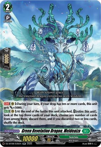 Image for Green Revelation Dragon, Meldeaiza (DZ-BT08/035EN) (DZ-BT08: Knights 0f Rebirth) - Cardfight Vanguard