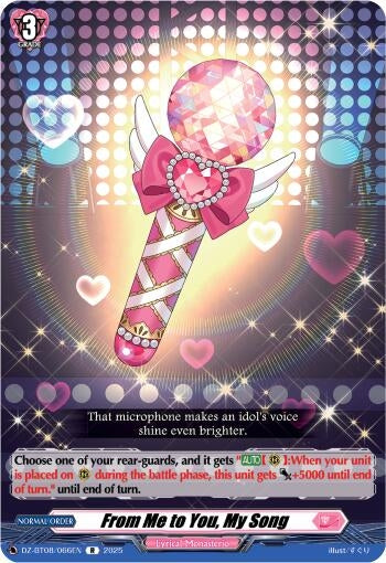 Image for From Me to You, My Song (DZ-BT08/066EN) (DZ-BT08: Knights 0f Rebirth) - Cardfight Vanguard