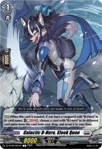 Image for Galatic B-Hero, Sleek Quon (DZ-BT08/087EN) (DZ-BT08: Knights 0f Rebirth) - Cardfight Vanguard