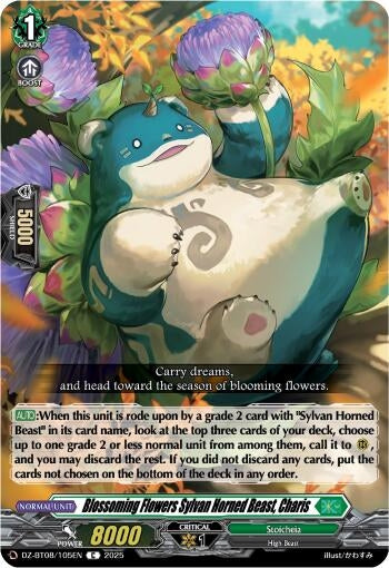 Image for Blossoming Flowers Sylvan Horned Beast, Charis (DZ-BT08/105EN) (DZ-BT08: Knights 0f Rebirth) - Cardfight Vanguard
