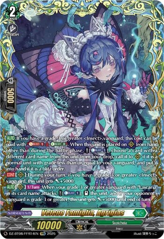 Image for Veleno Famiglia, Agrigias (FFR) (DZ-BT08/FFR14EN) (DZ-BT08: Knights 0f Rebirth) - Cardfight Vanguard