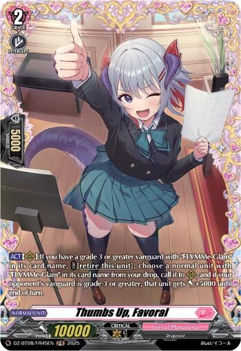 Image for Thumbs Up, Favoral (FR) (DZ-BT08/FR45EN) (DZ-BT08: Knights 0f Rebirth) - Cardfight Vanguard