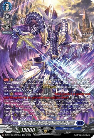 Image for One Who Walks From Zero, Blangdmire Nexus (SR) (DZ-BT08/SR08EN) (DZ-BT08: Knights 0f Rebirth) - Cardfight Vanguard
