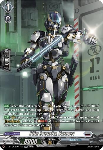 Image for Blitz Security, Varnest (SR) (DZ-BT08/SR17EN) (DZ-BT08: Knights 0f Rebirth) - Cardfight Vanguard