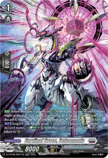Image for Cardinal Draco, Delcomanis (SR) (DZ-BT08/SR21EN) (DZ-BT08: Knights 0f Rebirth) - Cardfight Vanguard