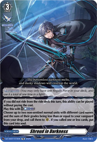 Image for Shroud in Darkness (DZ-SS07/019EN) (DZ-SS07: Master Deckset -Michiru Hazama-) - Cardfight Vanguard