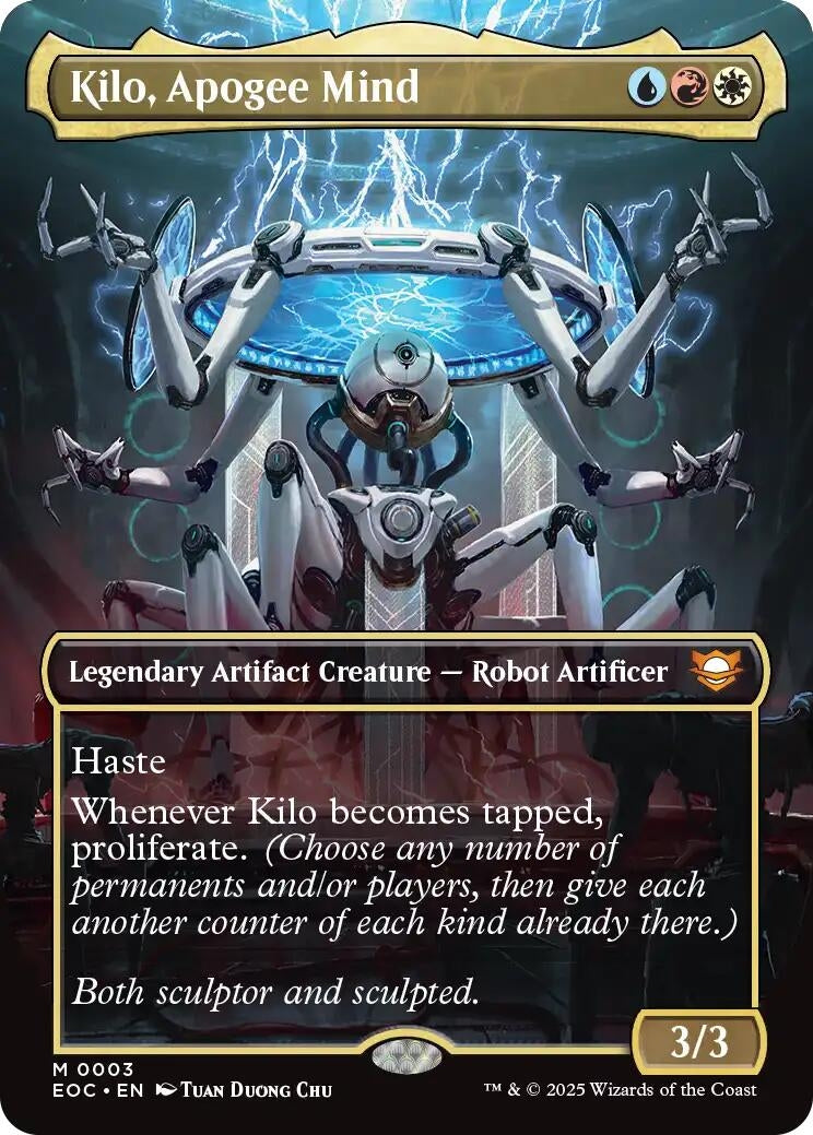 Image for Kilo, Apogee Mind (Borderless) (3) (Commander: Edge of Eternities) - Magic: The Gathering