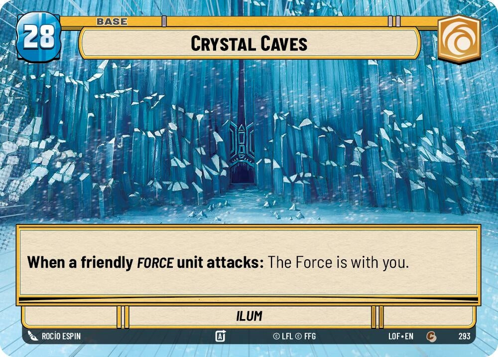 Image for Crystal Caves // Shield (Hyperspace) (293 // T02) (Legends of the Force) - Star Wars: Unlimited